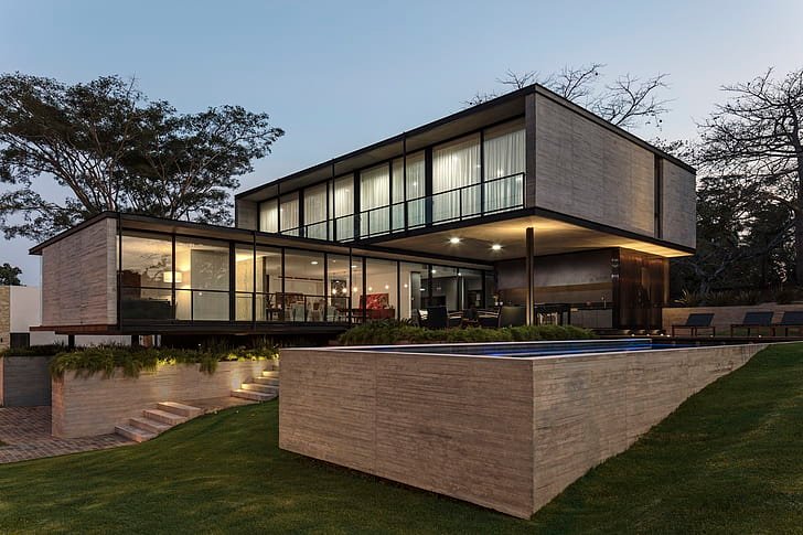 Home mansions modern architecture house hd wallpaper preview